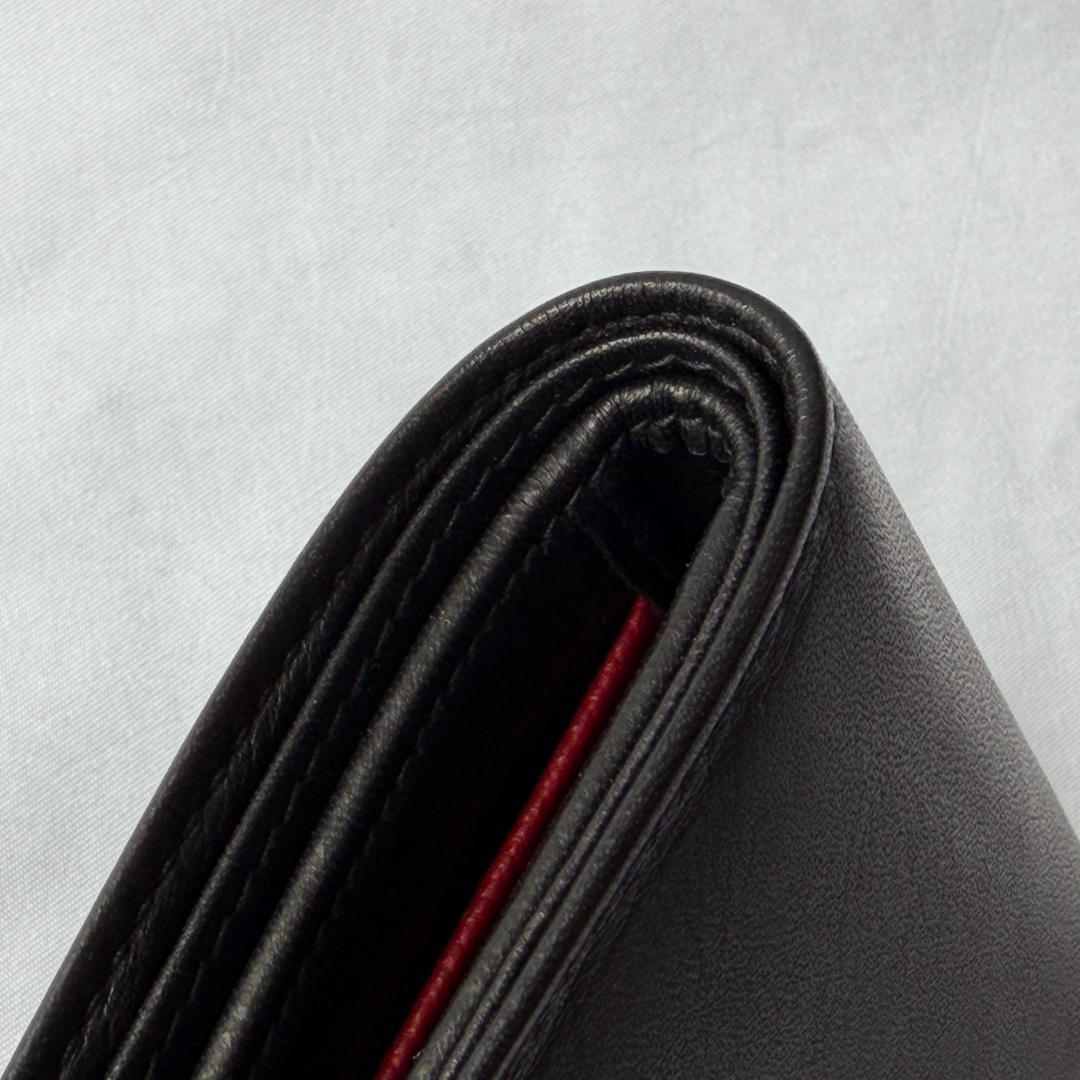 極美品 バリー 2つ折り財布 小銭入れあり レザー トレイン