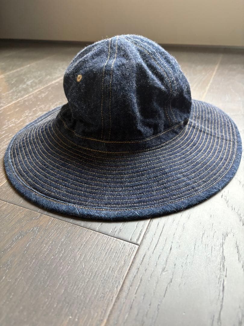 美品【Mサイズ】ナイジェルケーボン デニムハット デッキハット - メルカリ