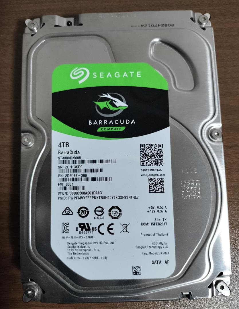 【中古】3.5インンチHDD 4TB ST4000DM005[SATA600] 楽天市場】seagate st4000dm005 4tbの通販