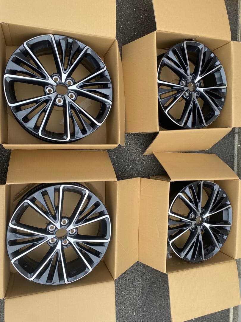 60プリウス　純正　アルミホイール4本　新車外し 新車外し☆トヨタ 60系 プリウス PHEV Zグレード 純正 ホイール 19