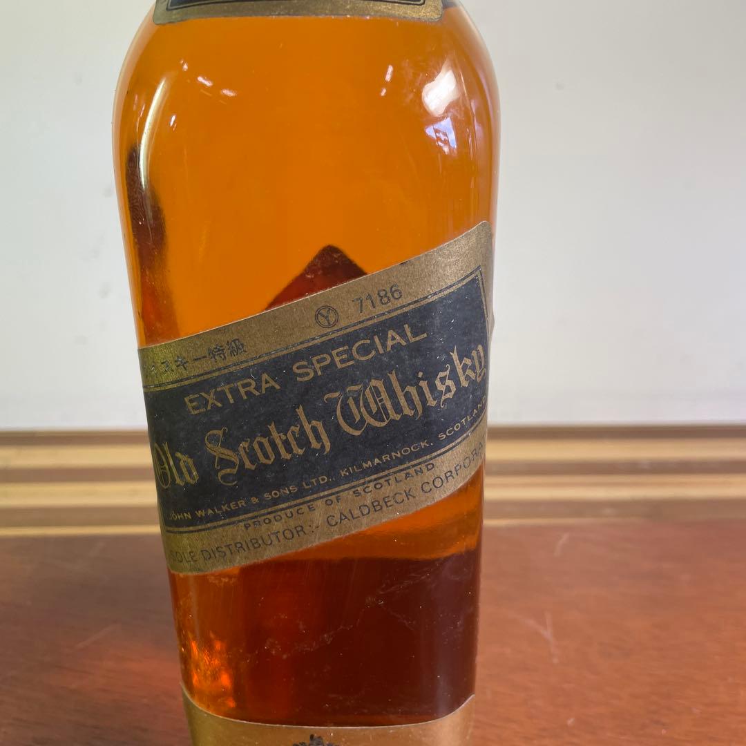 ジョニーウォーカー 黒ラベル 赤ラベル ウイスキー特級 未開封 70年代