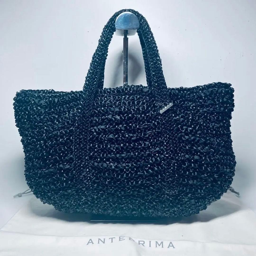 未使用級◇アンテプリマ ワイヤー ハンドバッグ◇ブラック ギャランティカード 未使用級◇アンテプリマ ワイヤー ハンドバッグ◇ブラック