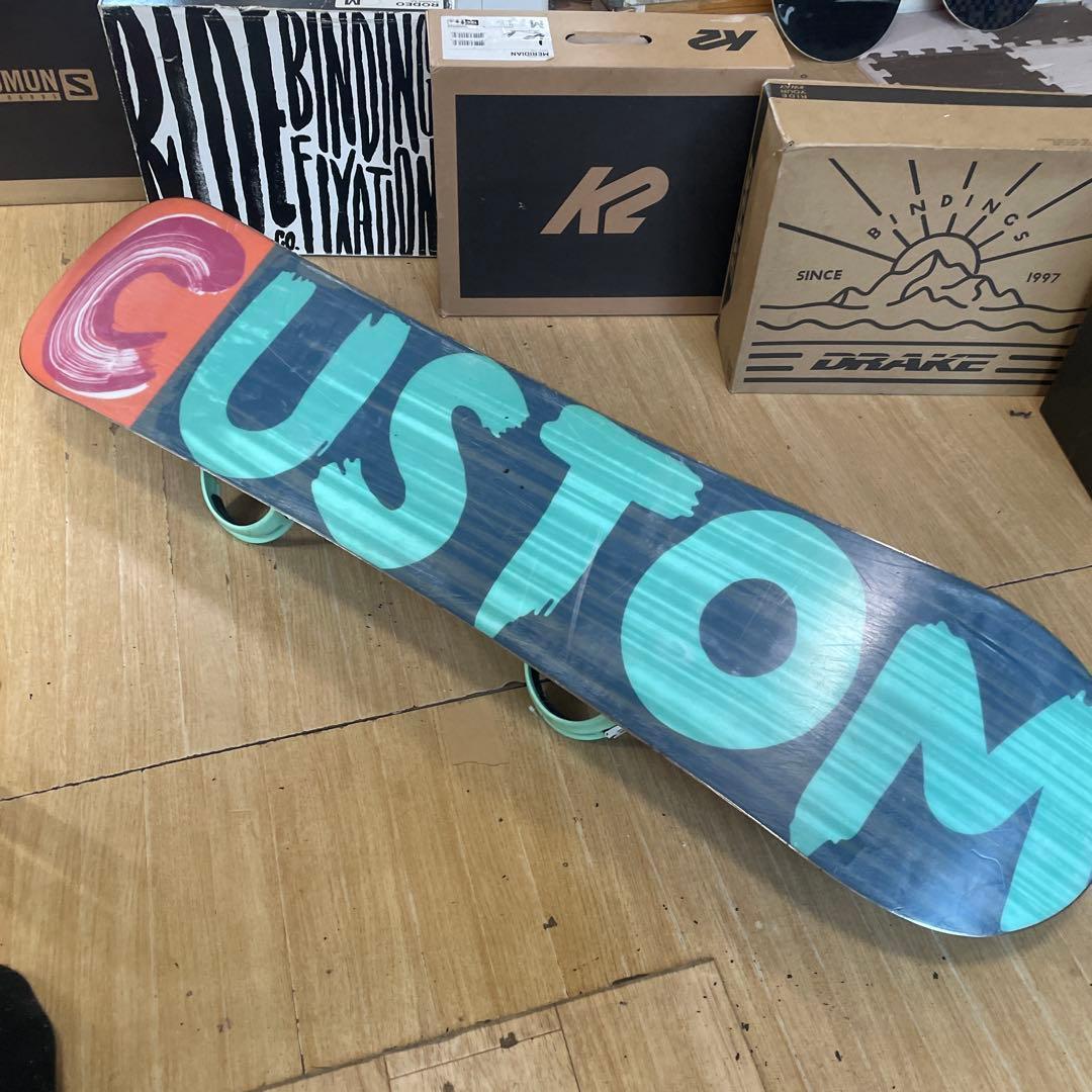 BURTON バートンキッズスノーボードセット バイン付 CUSTOM カスタム