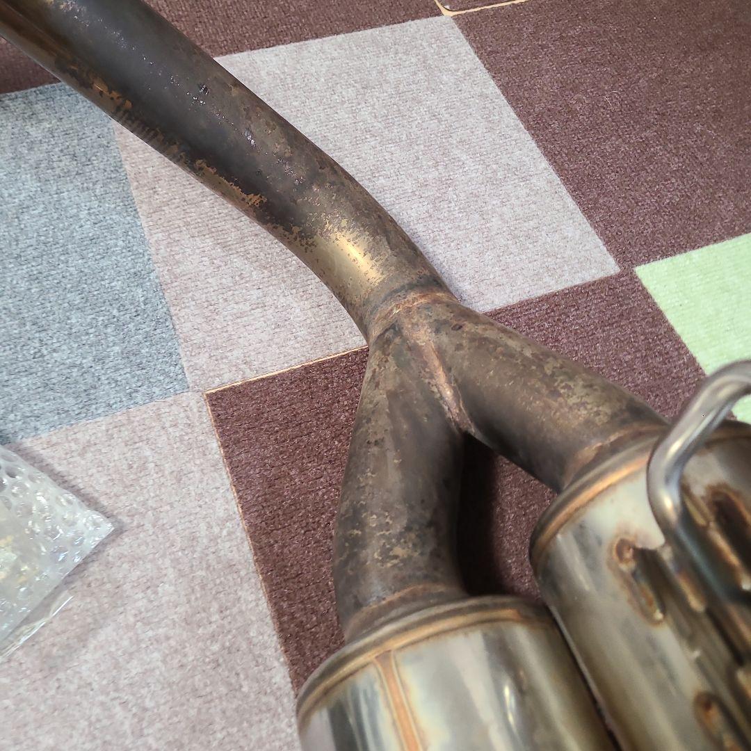 ガナドールマフラー、右ダブル出し、 品番GVE-029MBL、プラド、ブルー