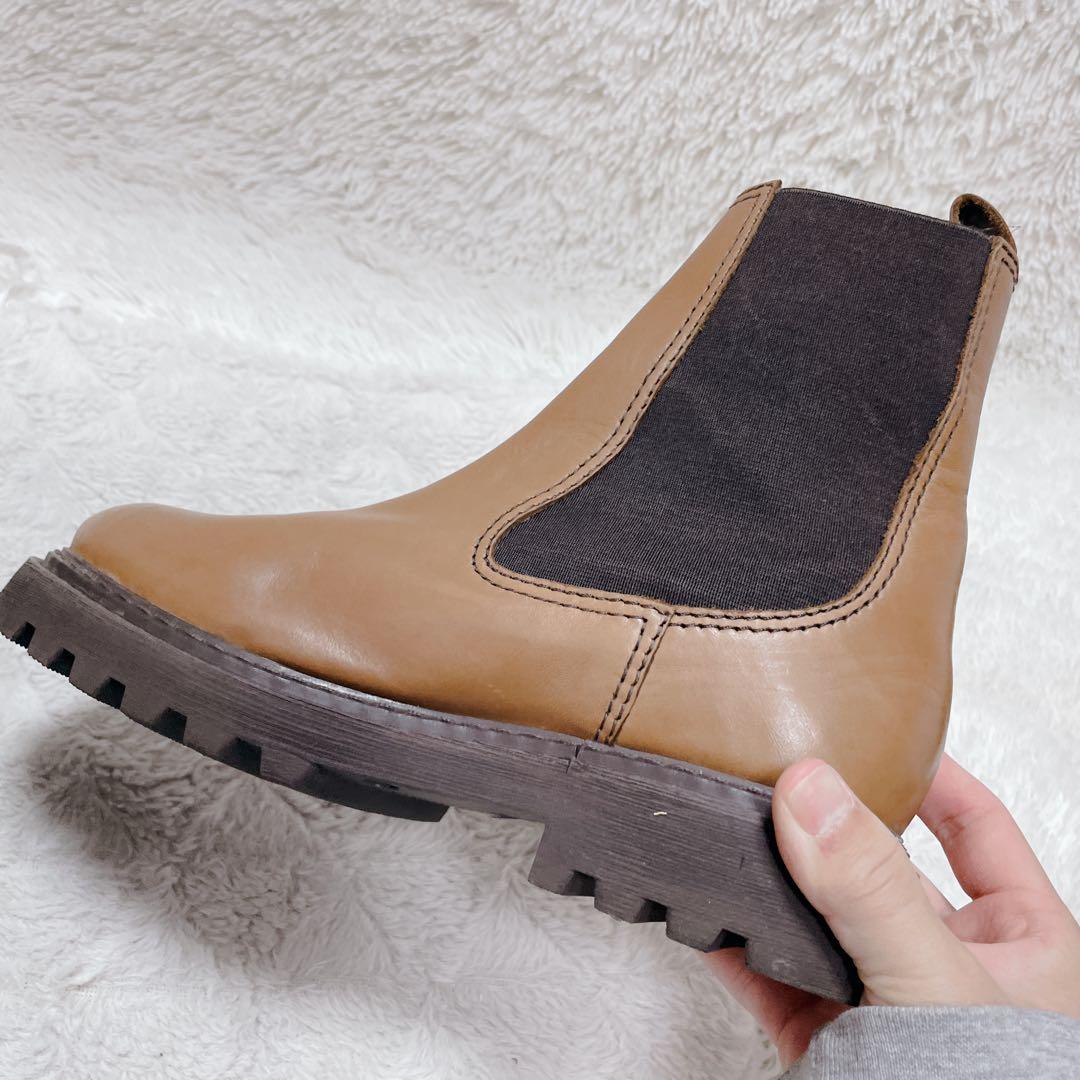 Galerie Vie ブラウン　サイドゴアブーツ　レディース　23.0cm