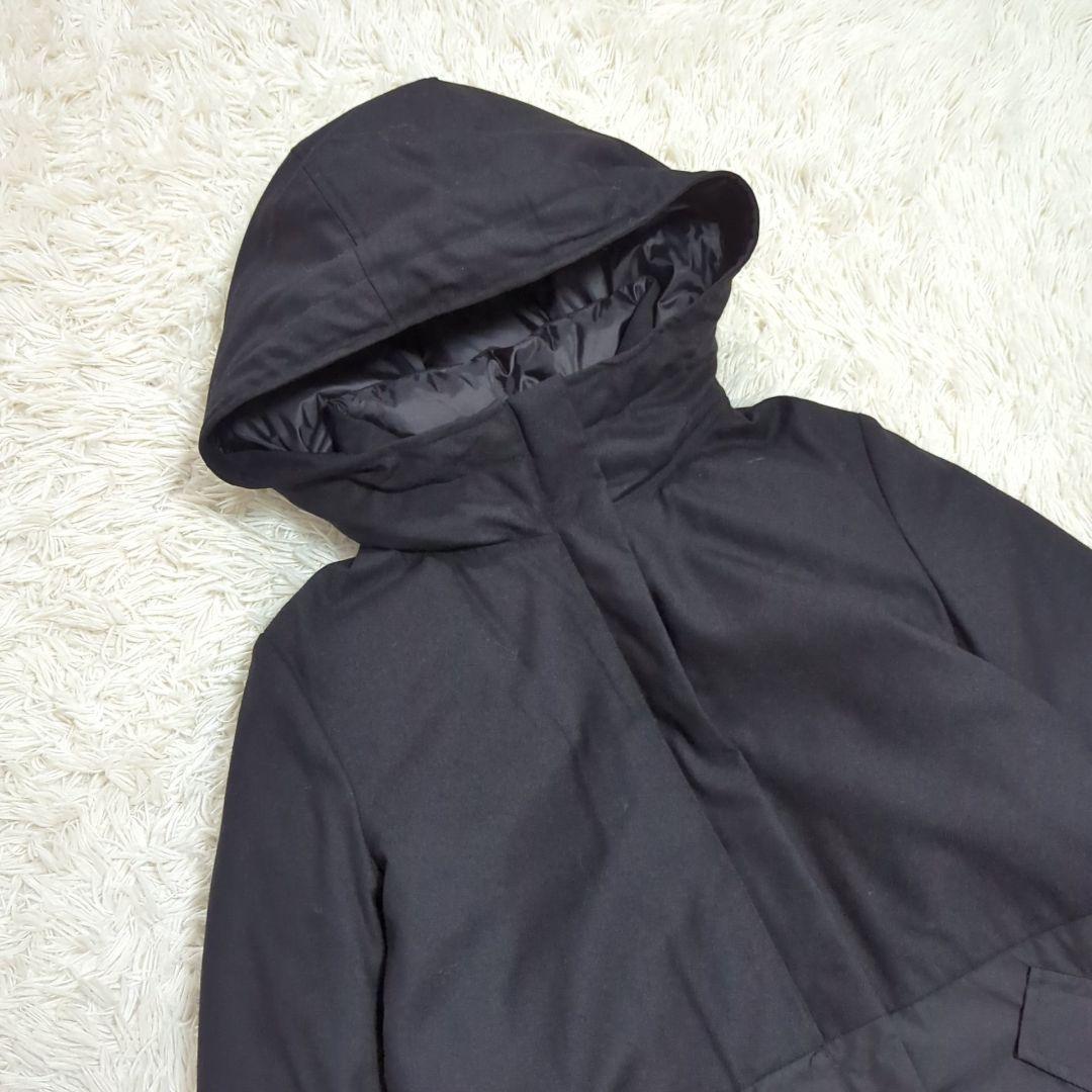 未使用級 42 ポールスミス ウール 切替 ダウンコート 大きいサイズ
