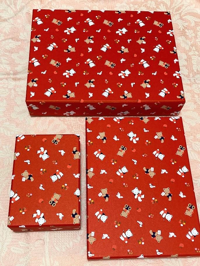 新品未使用 鳩居堂 ファミリア おどうぐばこ等レッド3点セット - メルカリ