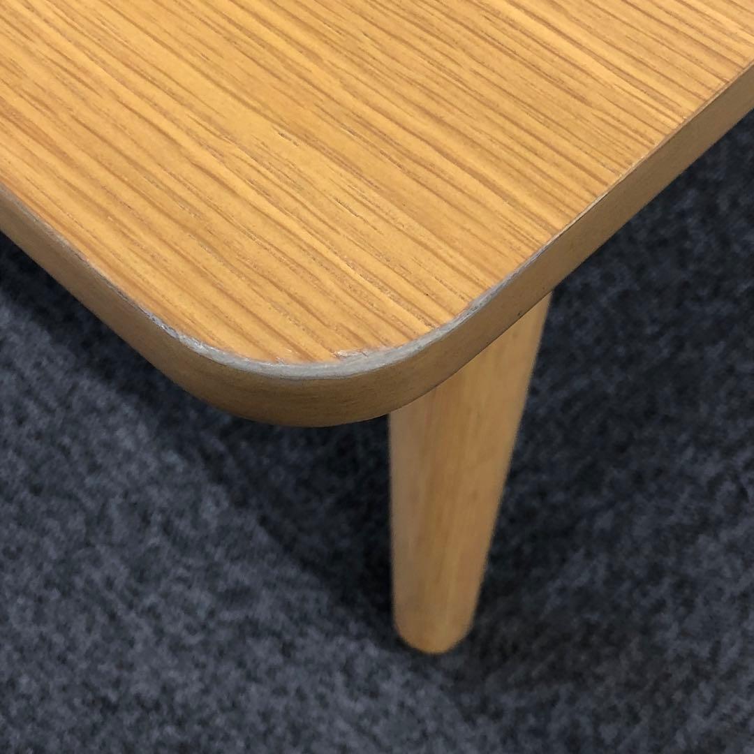 訳あり ローテーブル 座卓 120cm×80cm 棚付き 木製 ナチュラル