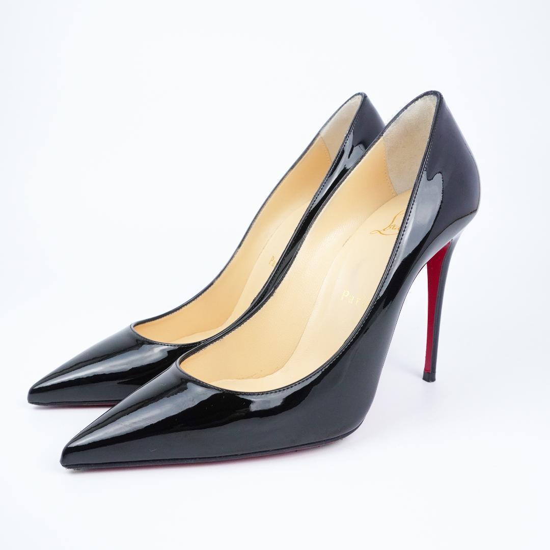 EU36.5 Christian Louboutin 黒 ハイヒール23.5cm Miss Z - 100 mm Pumps - Patent calf leather - Black - Women