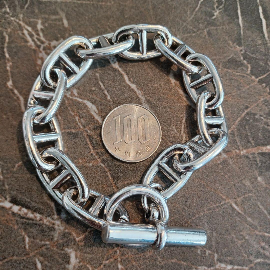 極太 S925 シェーヌダンクル ブレスレット シルバー 925 メンズ - メルカリ