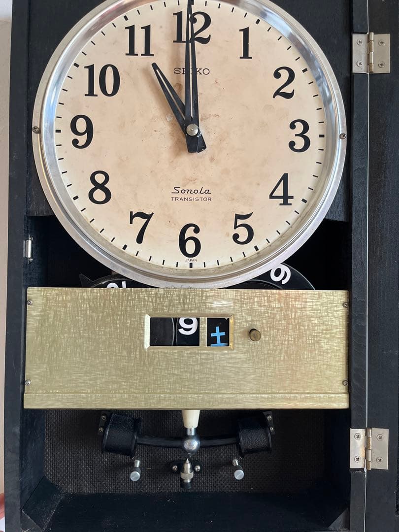 SEIKO Sonola掛時計トランジスタ式 セイコーソノーラ古時計 昭和レトロ