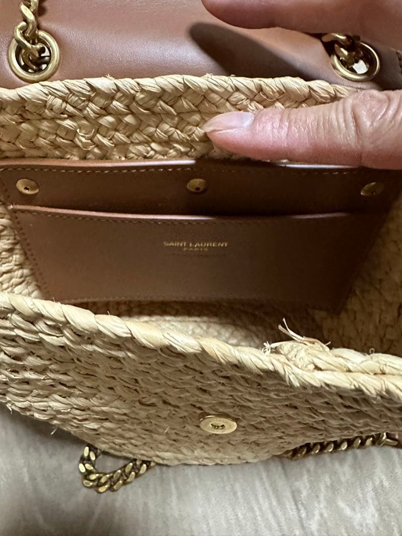 つくね様専用】サンローランマノンMINIラフィア2wayかごバッグ - メルカリ