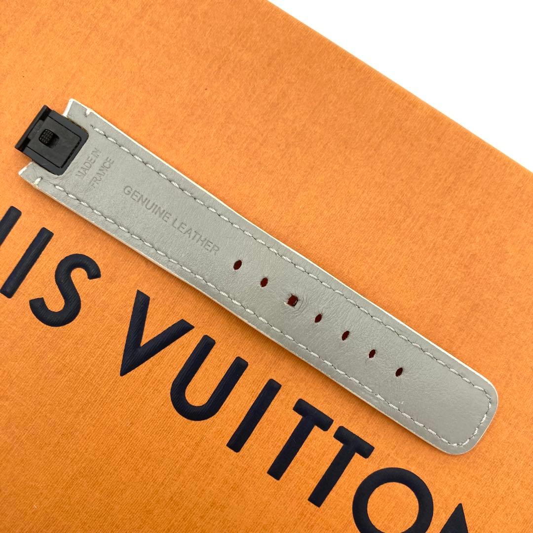 美品 ルイヴィトン タンブール ベルト モノグラム ワンタッチ ホワイト