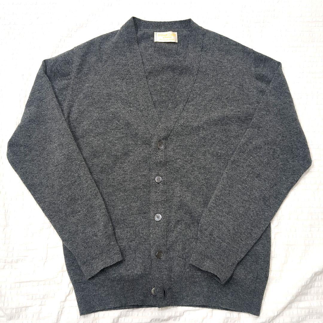 wiliam lockie カーディガン William Lockie | Linen Beige Lambswool Shawl Collar Cardigan