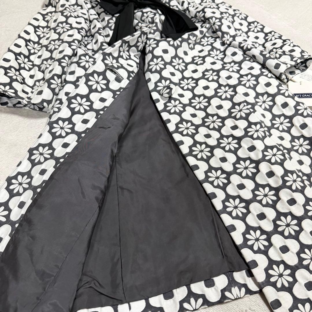 未使用☆ M'S GRACY エムズグレイシー 花柄 コート リボン 40 - メルカリ