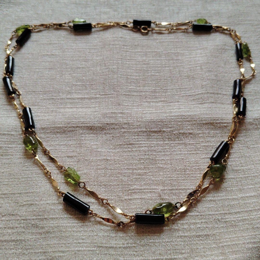 MAUI DIVERS HAWAII 黒珊瑚 ペリドット ロングネックレス - メルカリ