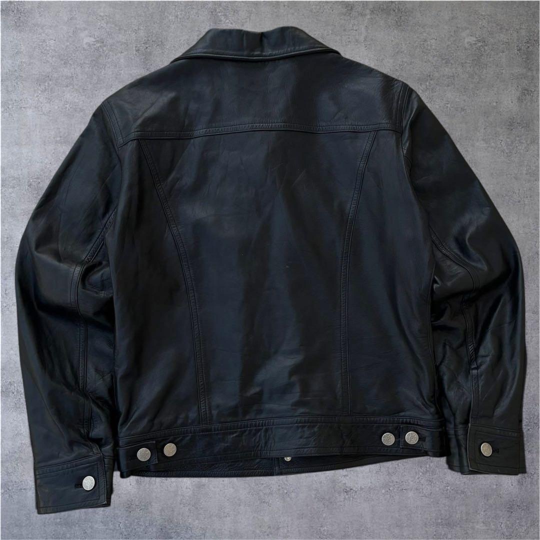 Agnès.b ブラックレザージャケット - メルカリ