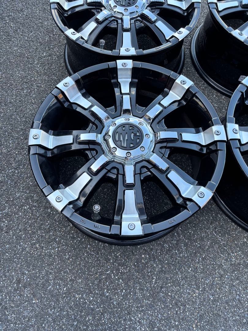 ◇送料込み◇ 16inch×7.0J クリムゾンMGビースト 中古ホイール4本