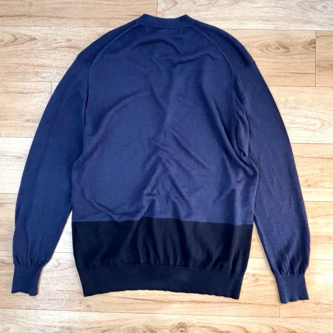 コムデギャルソンオム ヘンプ混コットン Vネックカーディガン 2022SS