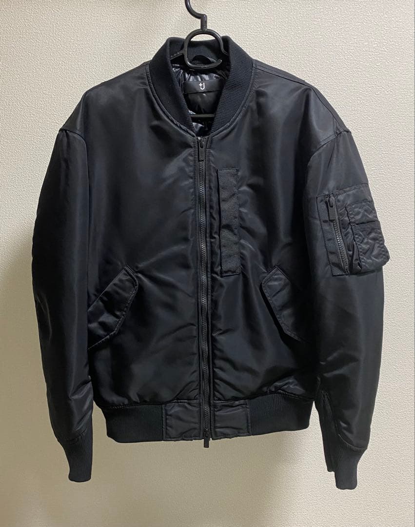 UNIQLO +J ハイブリッドダウンオーバーサイズMA-1 ブラック XS ユニクロ公式 | ハイブリッドダウンオーバーサイズMA－1
