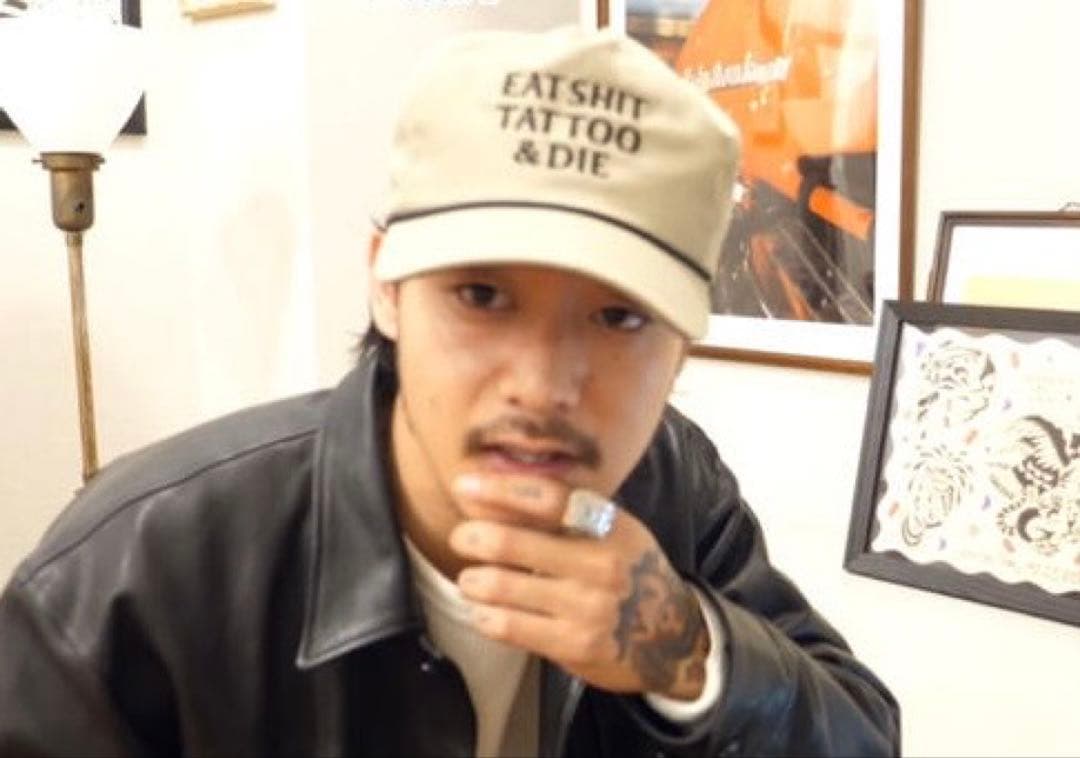 希少 tatoo studio yamada キャップ ベージュ 山田蓮着用 - メルカリ