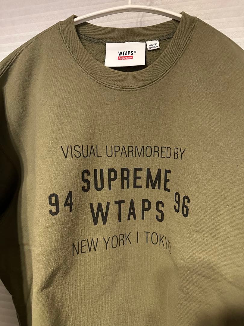 Supreme / WTAPS Crewneck ライトオリーブ スウェット L - メルカリ