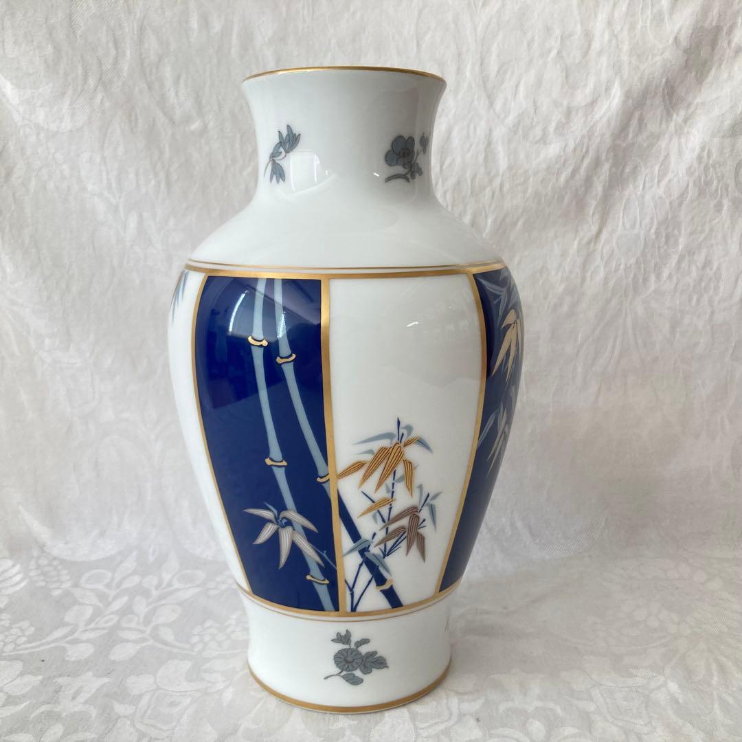 【大倉陶園】フランクリン ポーセリン 四君子之内 竹 花瓶 Amazon.co.jp: FRANKLIN PORCELAIN フランクリンポーセリン 大倉陶園