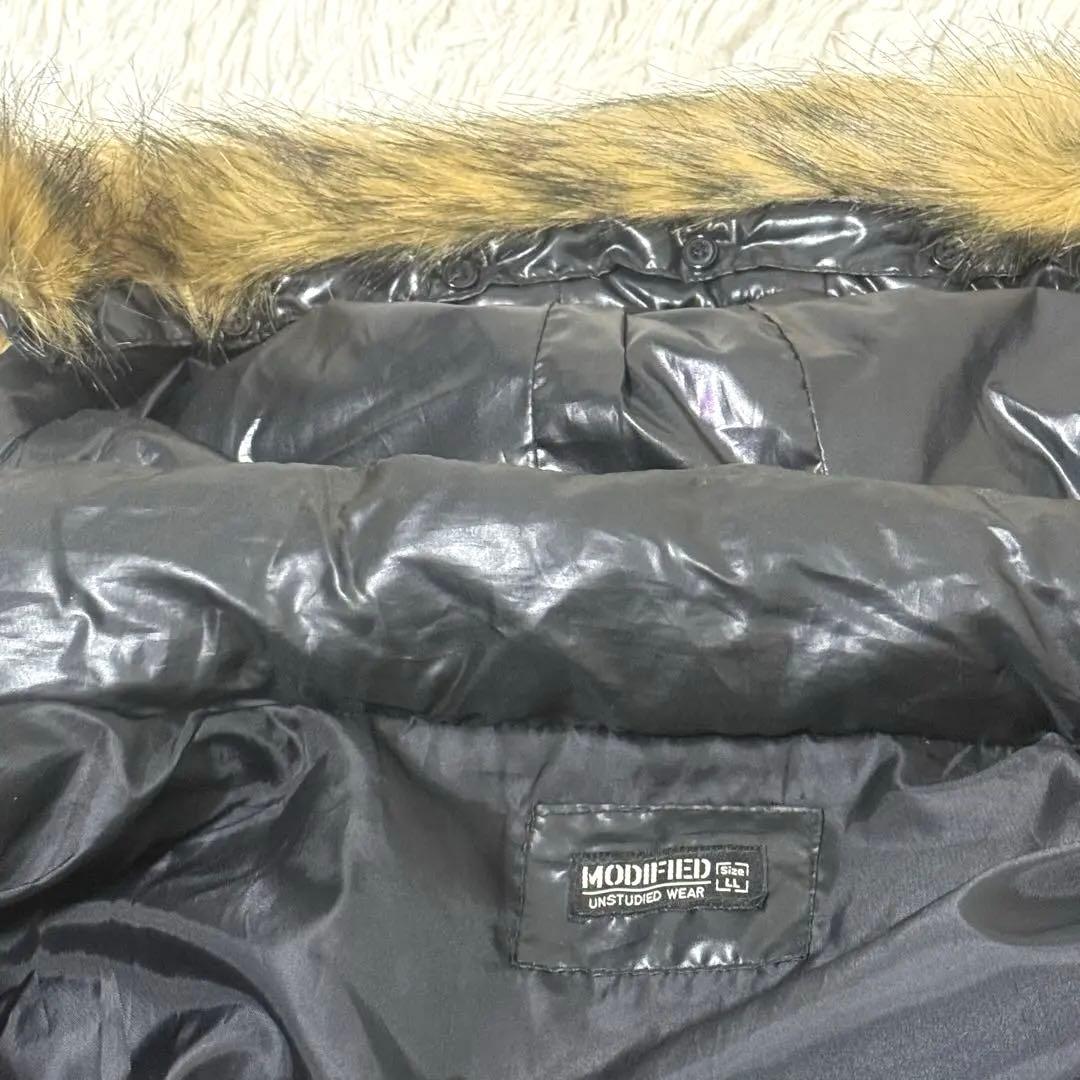 00s Y2K MODIFIED 光沢ジャケット ファー 3WAYブラック LL - メルカリ
