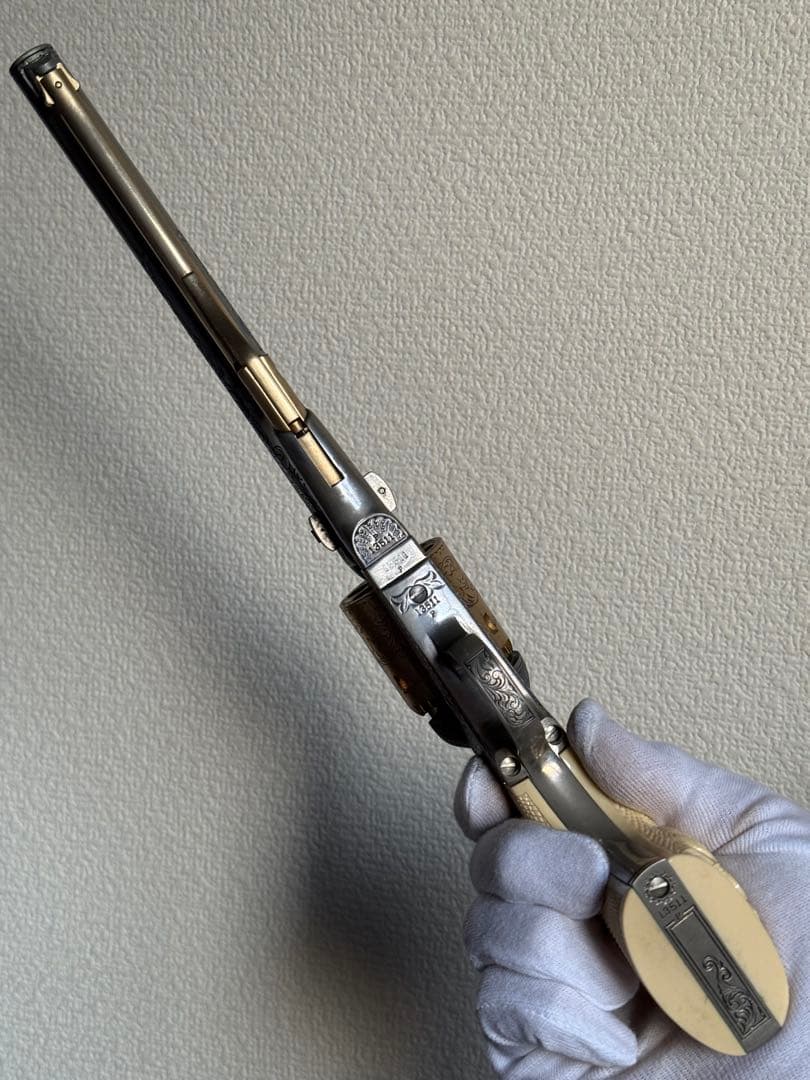 マルシン カスター将軍のリボルバー コルト M1861 エングレーブ モデル