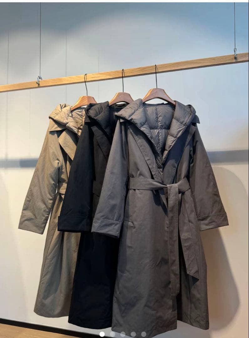 新品 セブンフェアリーSeven fairy ロングダウントレンチ ベージュ