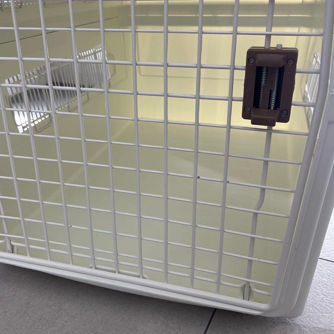 アイリスオーヤマ ペットキャリー 大型犬用 ホワイト ケージ クレート