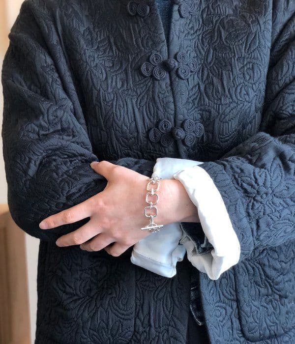 R.ALAGAN ブレスレット　シルバー　18.5cm