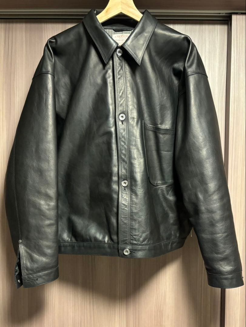 最終価格！NICENESS GUNN OILED LEATHER TRUCKER - メルカリ