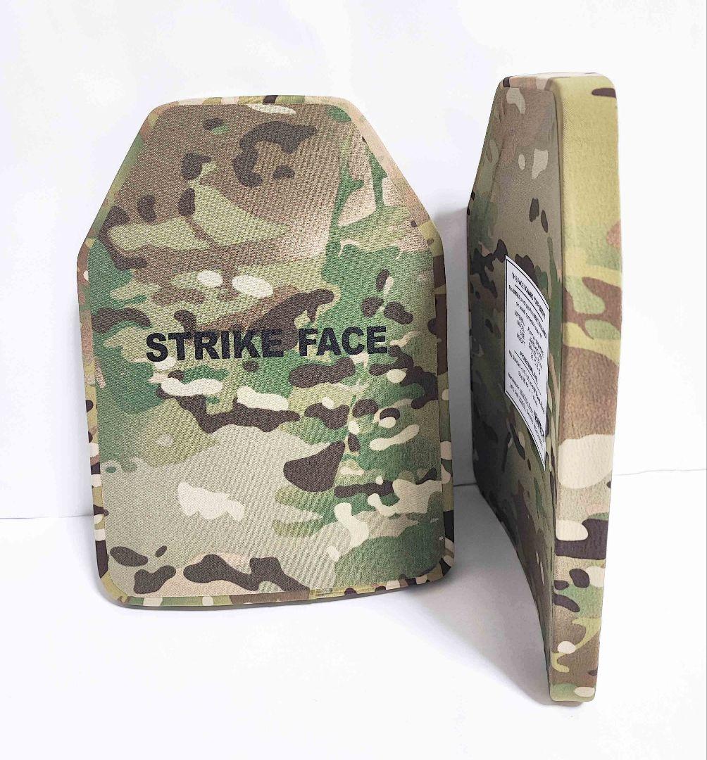 NIJ IV レベル4 防弾プレート Sサイズ 2枚 マルチカム Newtech