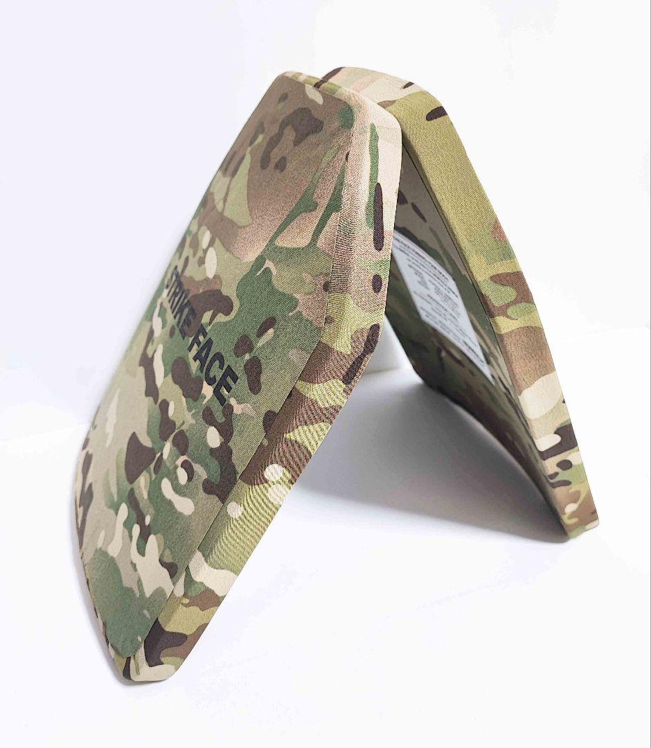 NIJ IV レベル4 防弾プレート Sサイズ 2枚 マルチカム Newtech