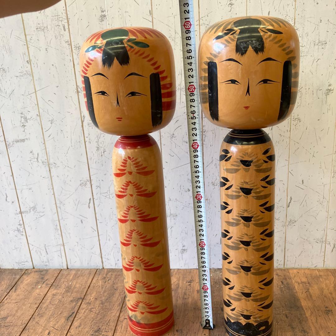 昭和レトロ 木製 大型こけし 小芥子 伝統工芸 工芸品 民芸品 置物