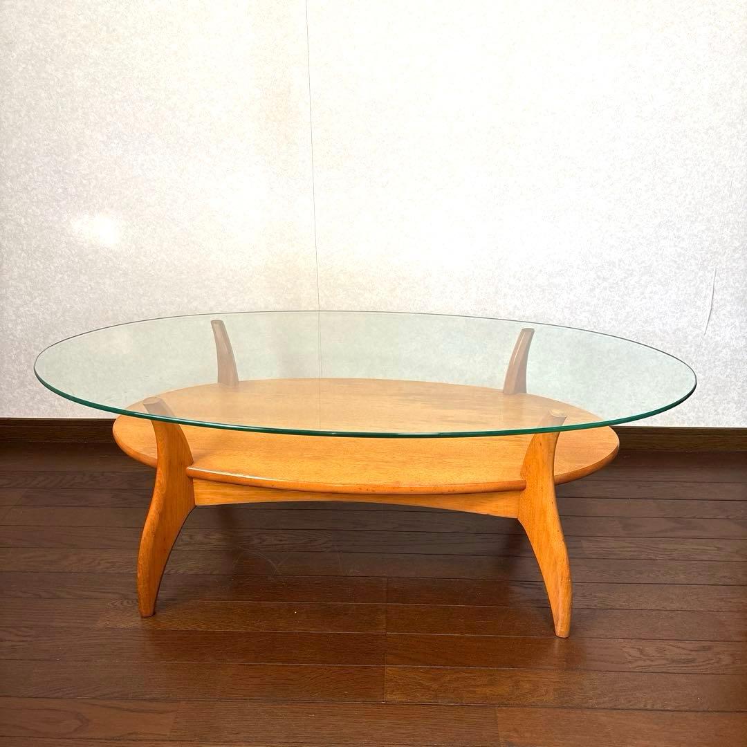 良品】KOSUGA ガラス センターテーブル ヴィンテージ - メルカリ