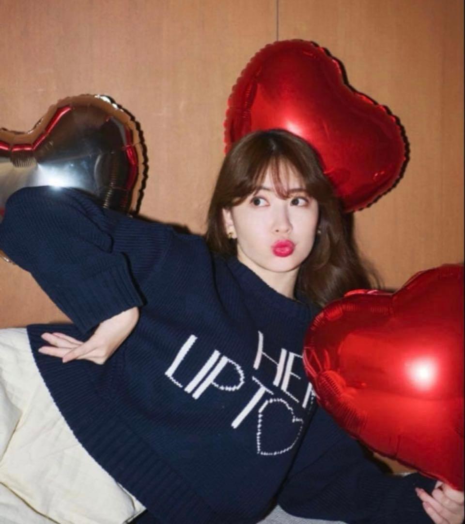 Herlipto セーター herlipto ◼︎Logo Jacquard Knit Top ¥16,000(tax in) color: latte