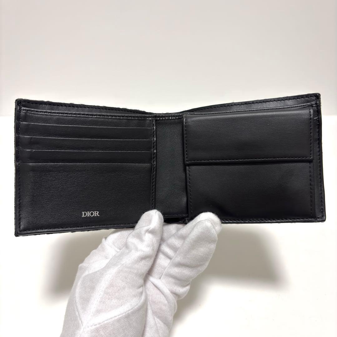 539✨美品✨ディオール 二つ折り財布 オブリーク トロッター