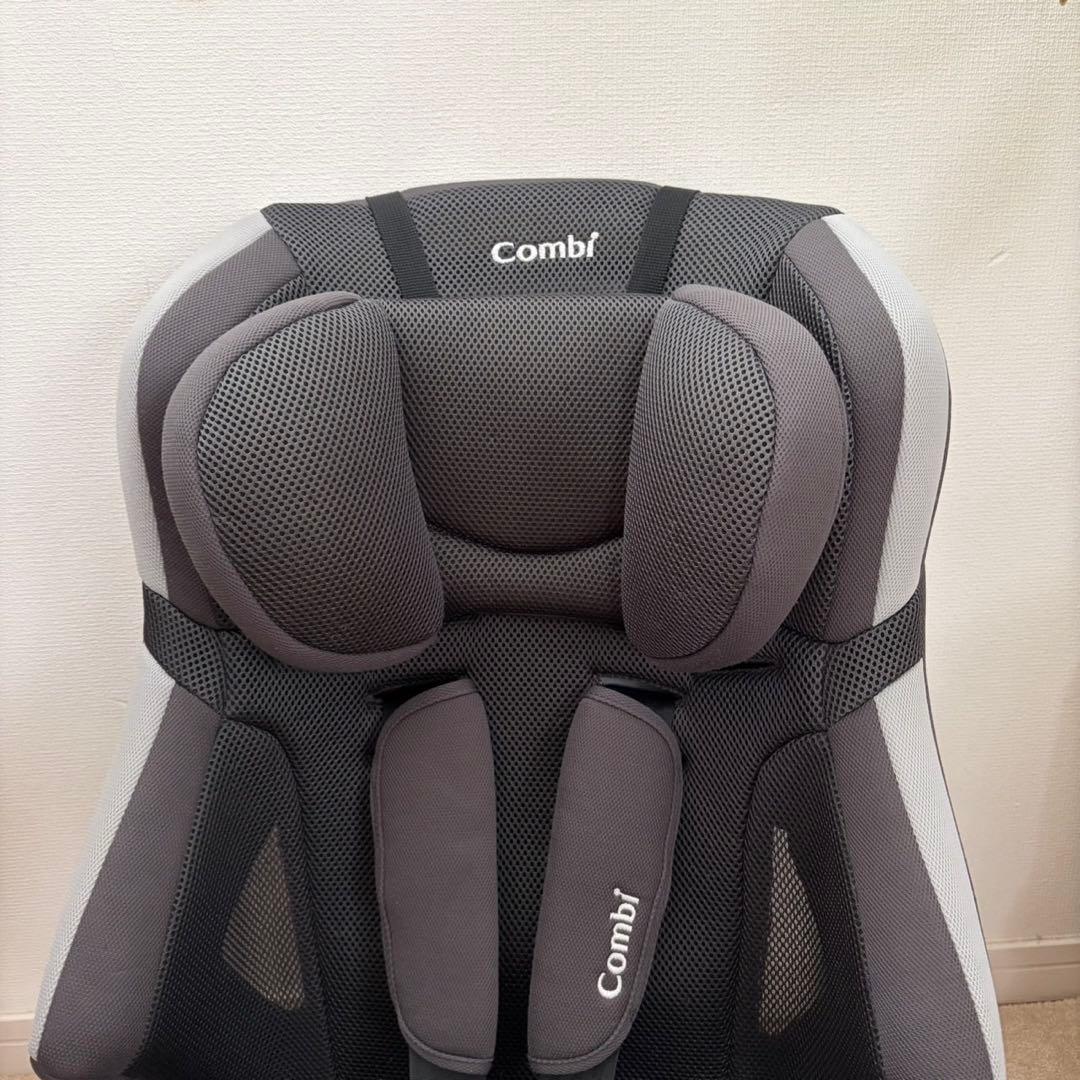 美品 コンビ ジョイトリップ エアスルー GH ジュニアシート グレー