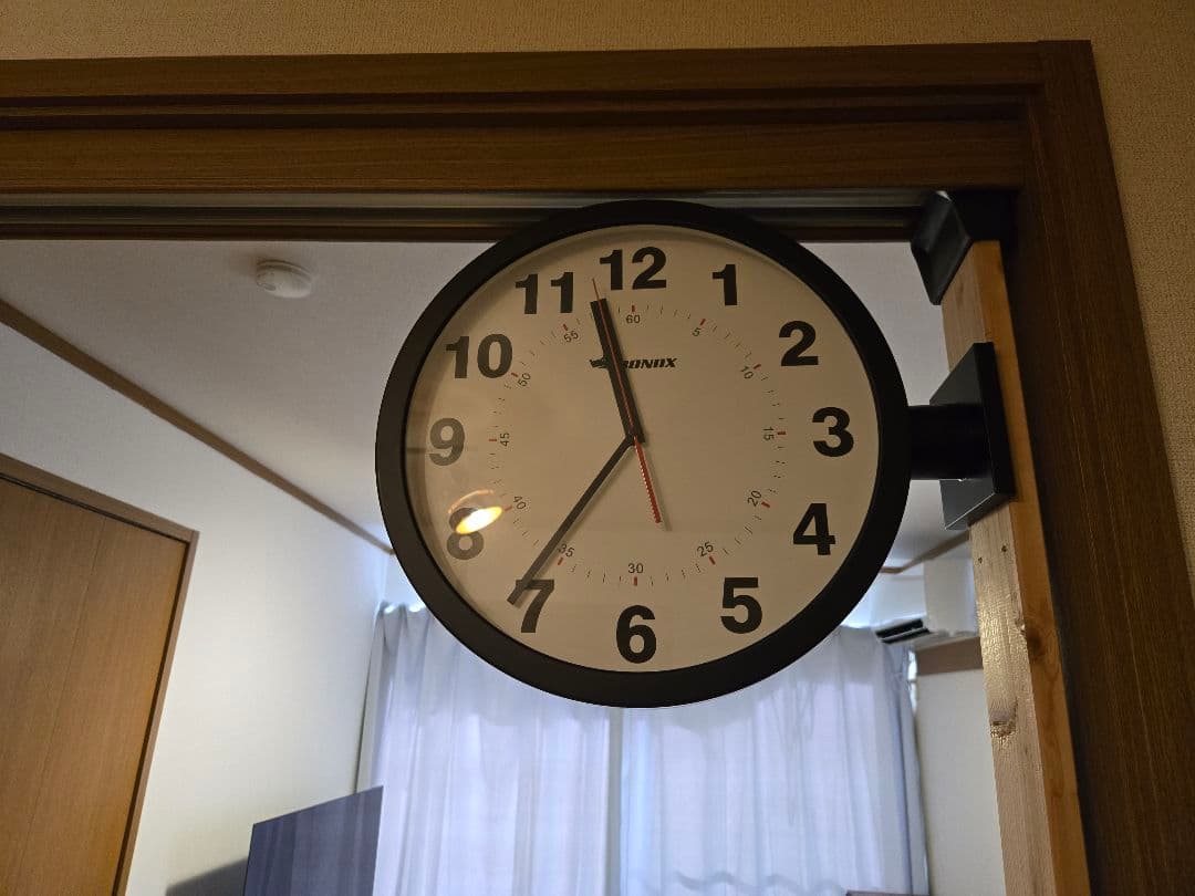 DULTON ダルトン 両面時計 壁掛け時計 ブラック DULTON ONLINE SHOP | DOUBLE FACE WALL CLOCK BLACK(BLACK