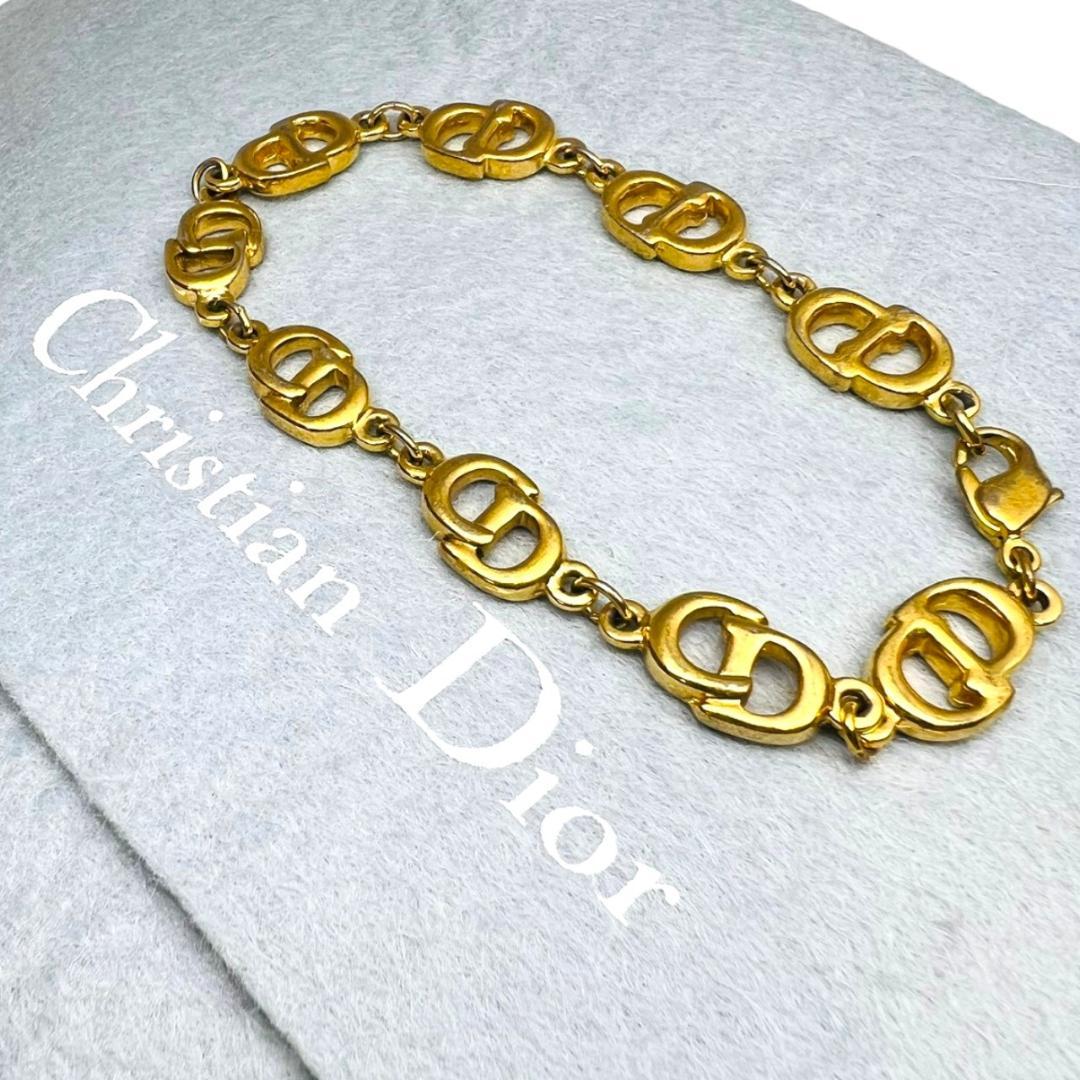 美品】Dior ブレスレット CDロゴ ゴールド チェーン ヴィンテージ