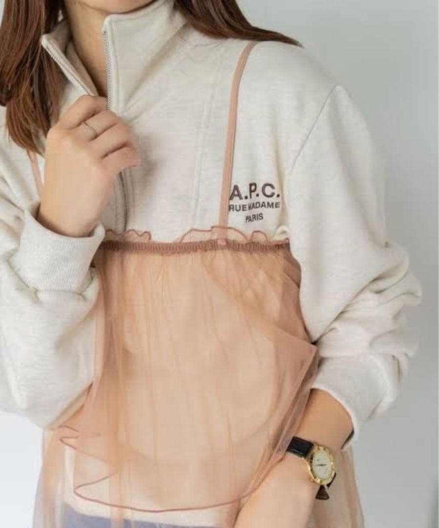 FREAK'S STORE .A.P.C. 別注TOP ハーフジップ スウェット - メルカリ