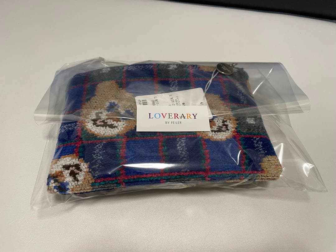 《新品》LOVERARY 神戸タータンテディ　フラットポーチ　チャームポーチ