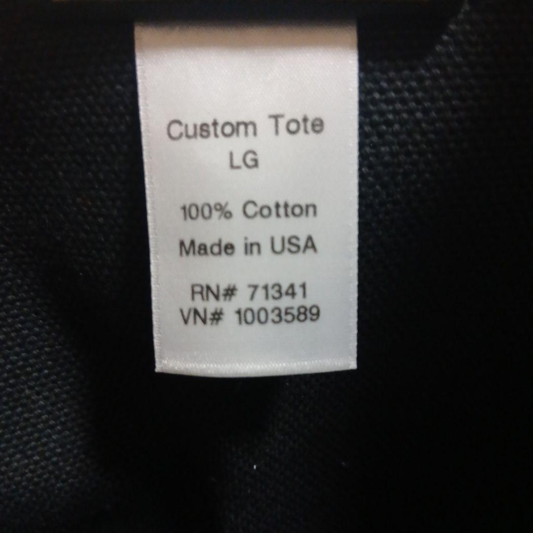 エルエルビーン トートバッグ　L.L.Bean 黒×赤　Made in USA