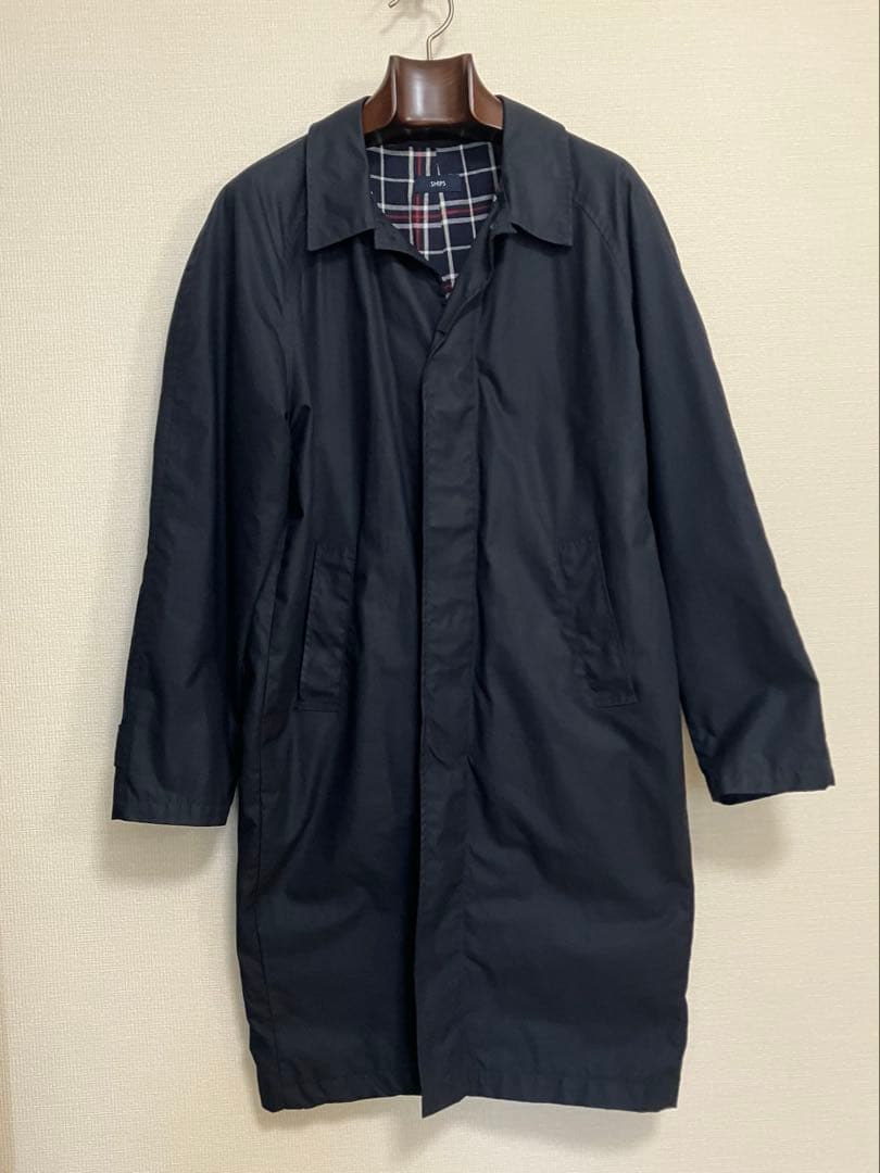 イギリス製 シップス ワックスコットン ステンカラーコート 48 ミラーレイン Barbour（バブアー） ステンカラーコート コート 「SHIPS別注」BARBOUR