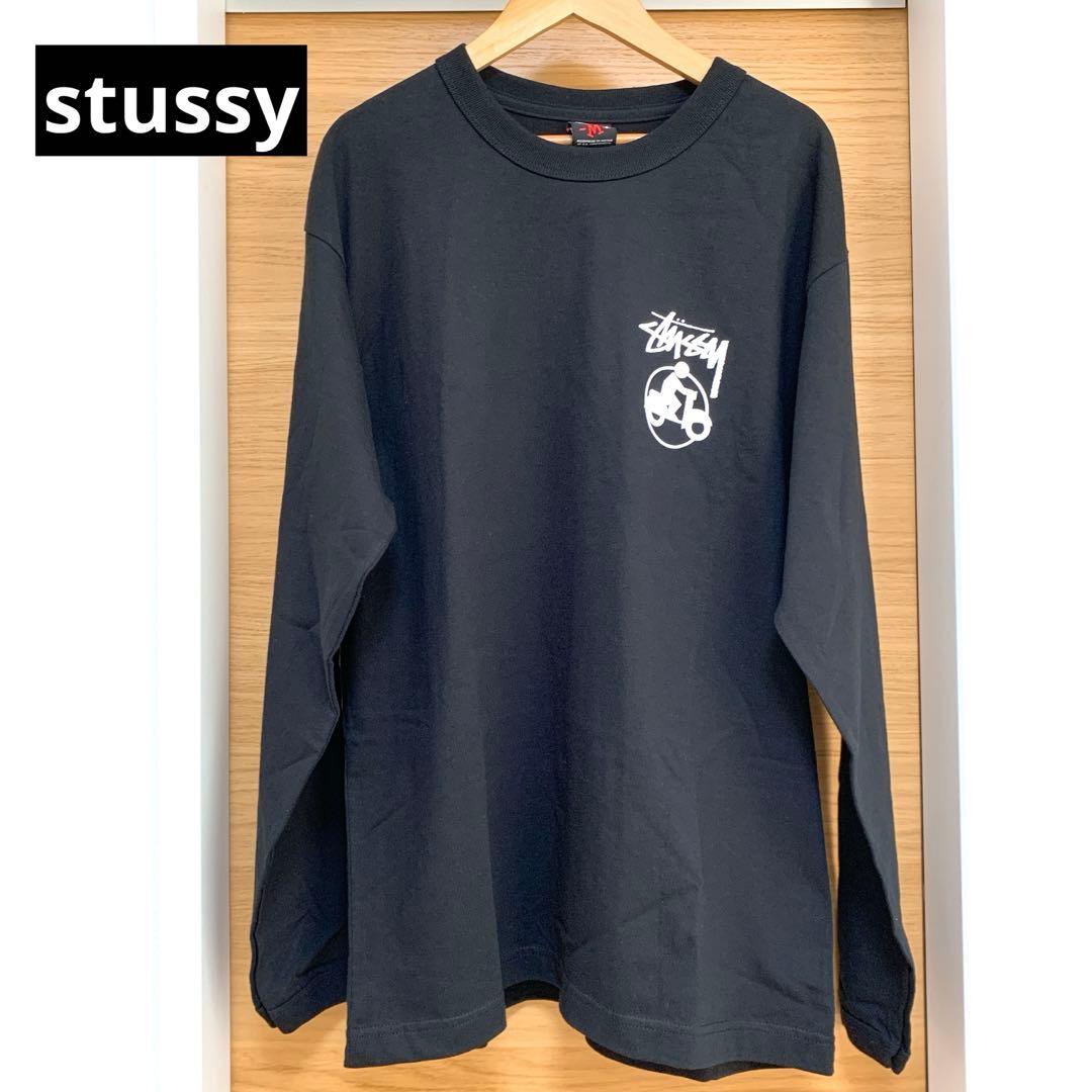 【新品未使用】オールドステューシーロンT USA製 スクーターマン ブラック M be524c8bdefa28077b15147ef99ce5