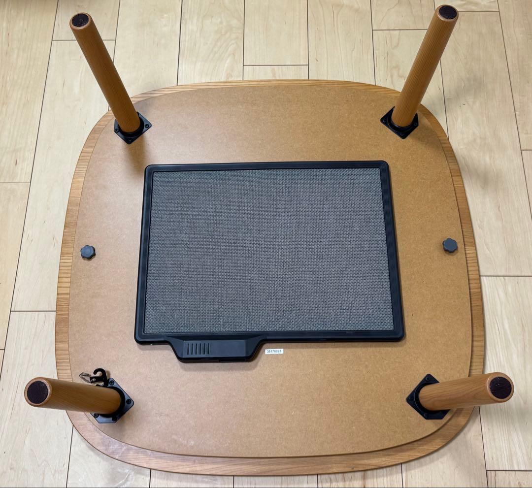 無印良品 こたつ MJ-KSF840B/N 正方形 ナチュラル - メルカリ
