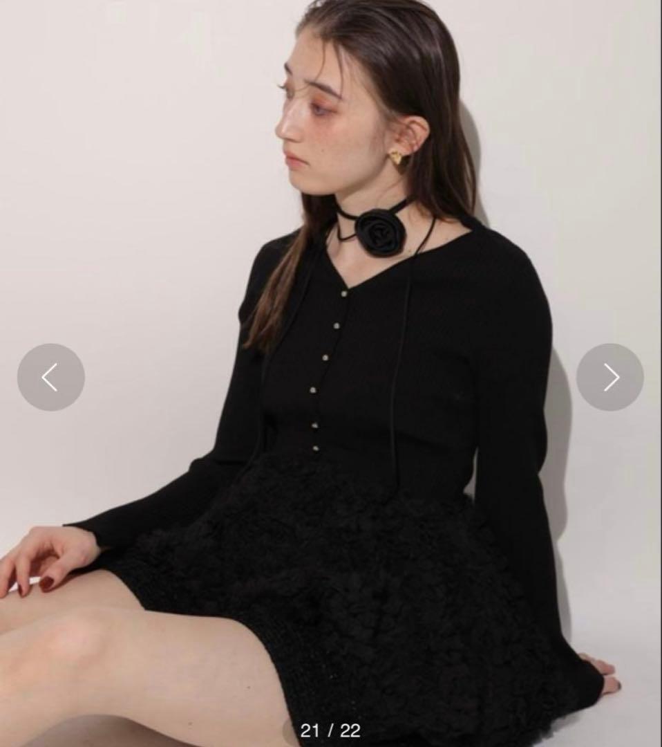 rirandture チュールバルーンぺプラムニット - メルカリ