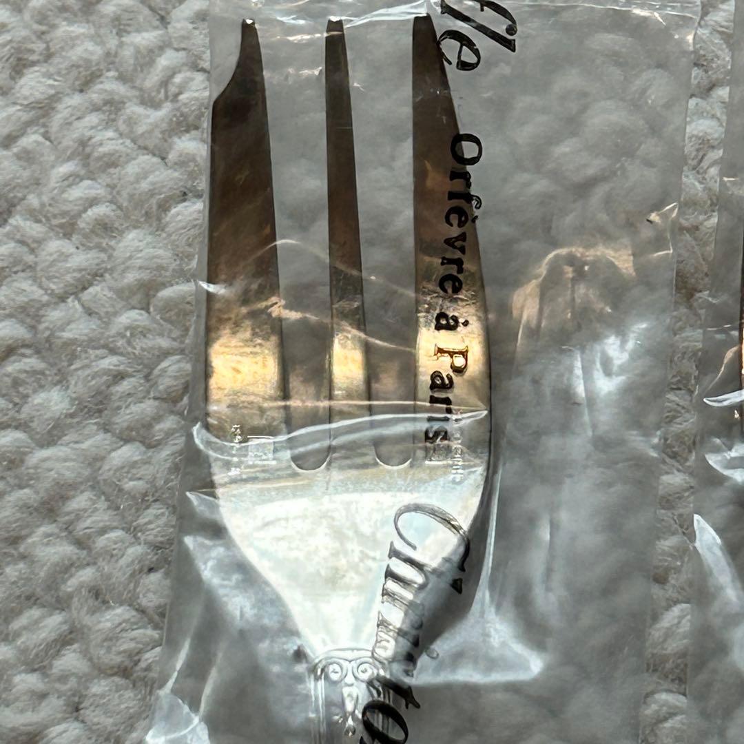 新品未開封品 クリストフルシルバー マルメゾン ケーキフォーク 2客